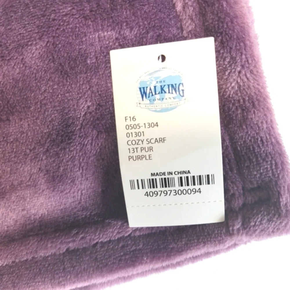NWT Walking Company Super Cozy Soft Scarf Purple